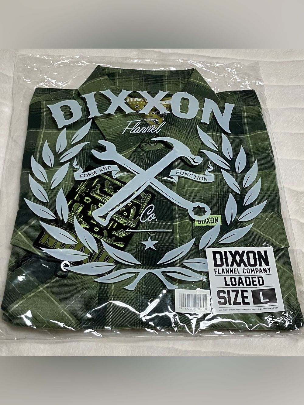 New DIXXON The Loaded Flannel Mens Large BNIB
